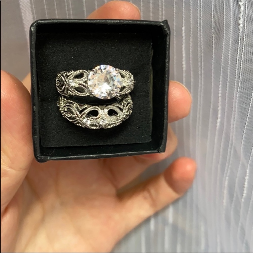 2PC/Set 925 sterling silver diamond set - Picture 4 of 5